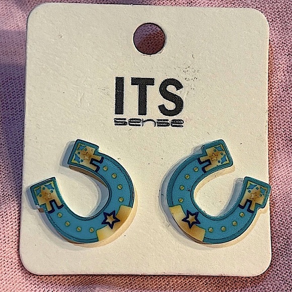 Austin West - Silver Boho Cactus with Turquoise Dangle Earrings - Picture 13 of 14